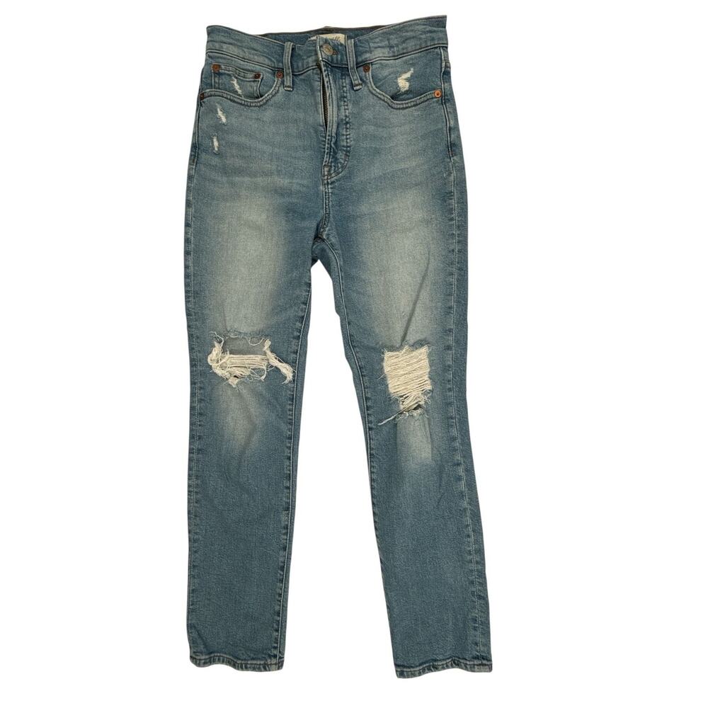 Madewell The Perfect Vintage Jean in Denman Wash Distressed Size 26